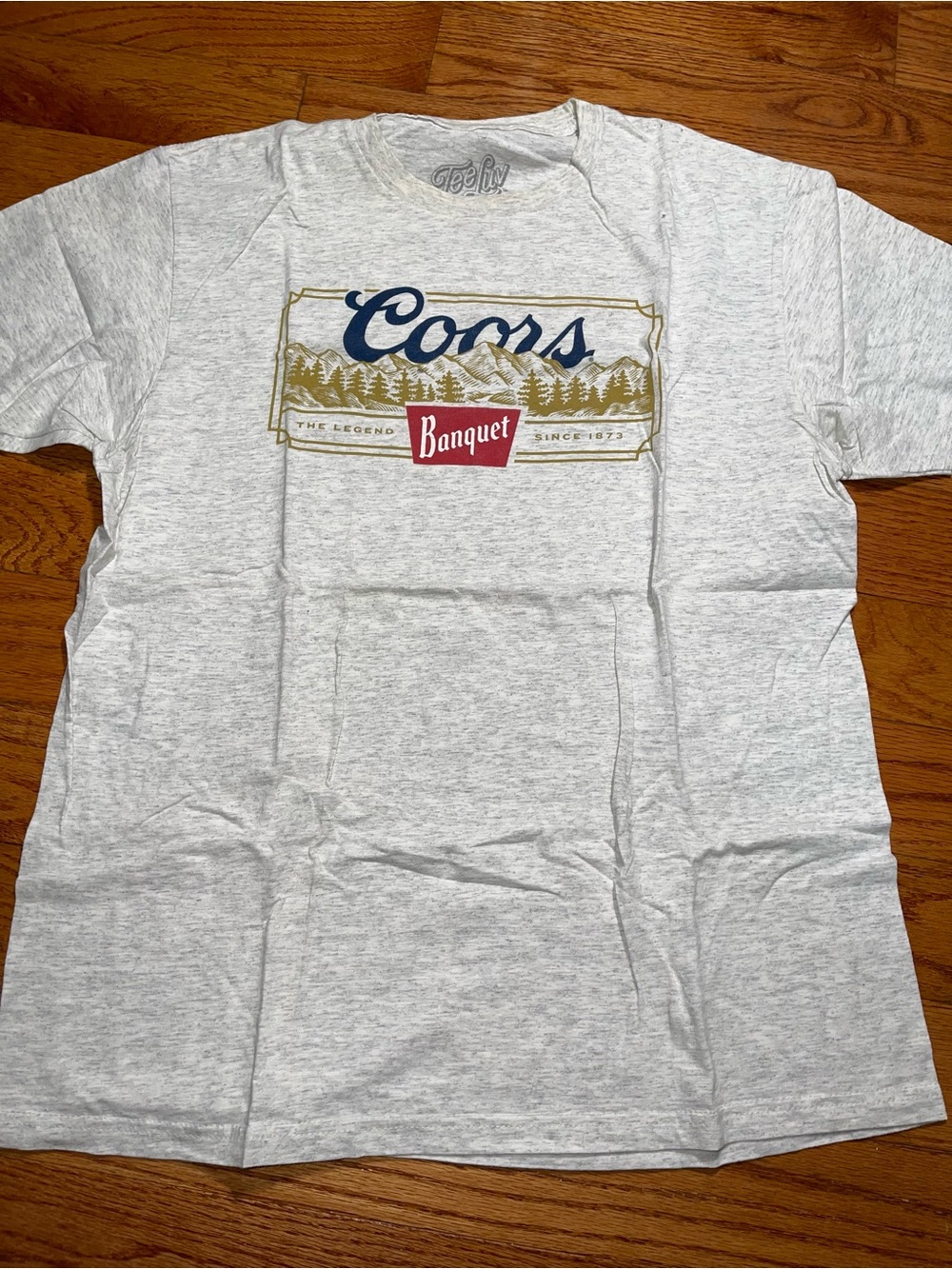 Coors Banquet Heather Gray Short Sleeve Graphic Tee